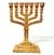 Candelabro Menorah Menorá 12 Tribos Jerusalém Dourado