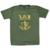 Camiseta Israel Defense Forces I.D.F Verde Militar Estampa Amarela
