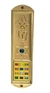 Mezuzá Plástico Dourada Placa 12 Tribos Israel 15 cm + Pergaminho