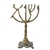 Menora Menorah Candelabro Yeshua Ouro Velho