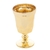Taça Em Vidro Com Banho Metalizado Dourado Para Santa Ceia