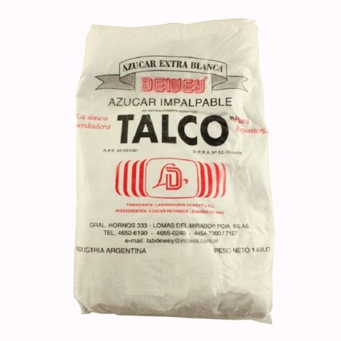AZUCAR IMPALPABLE TALCO X 1KG.