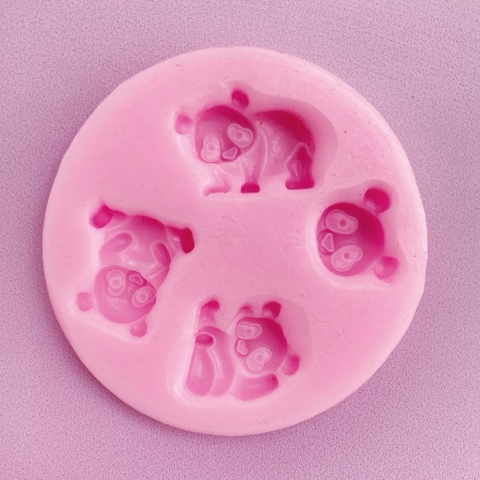 MOLDE SILICONA OSOS PANDA