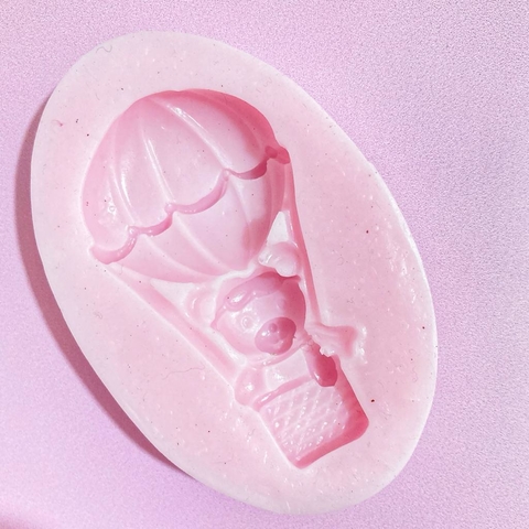 MOLDE DE SILICONA GLOBO AEROSTATICO OSITO