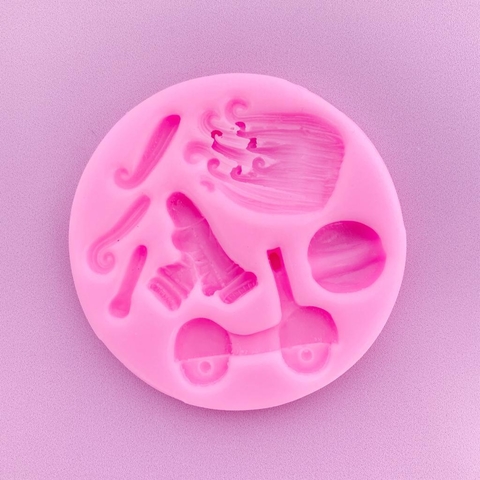 MOLDE DE SILICONA MULTIFUNCION MONOPATIN