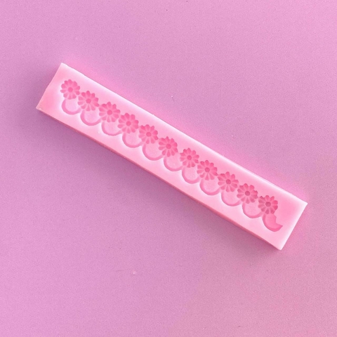 MOLDE DE SILICONA GUARDA CON FLORCITAS