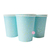 Vasos confetti celeste pastel x 8