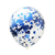 Globos con confetti azul x 5