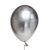 Globos cromado plateado 12" x 5 u