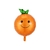 Globo naranja smile 60 cm