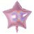 Globo estrella holografica rosa 18" / 46 cm
