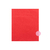 Mantel friselina rectangular liso rojo (2 x1,40mtr)