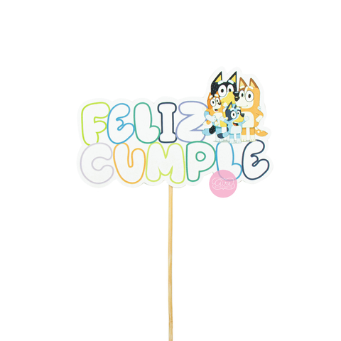 Cotishop - BLUEY - AFICHE FELIZ CUMPLE X1 BLUEY