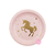 Platos Unicornio dorado y rosa x 8