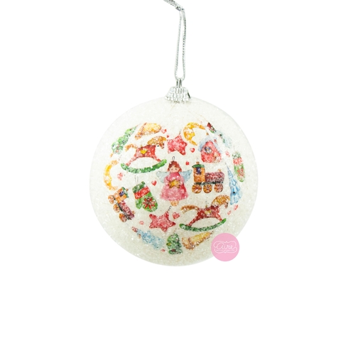 Set de adornos esferas juguetitos de navidad (7 cm) x3