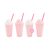 Vasos Milkshake rosa x 4