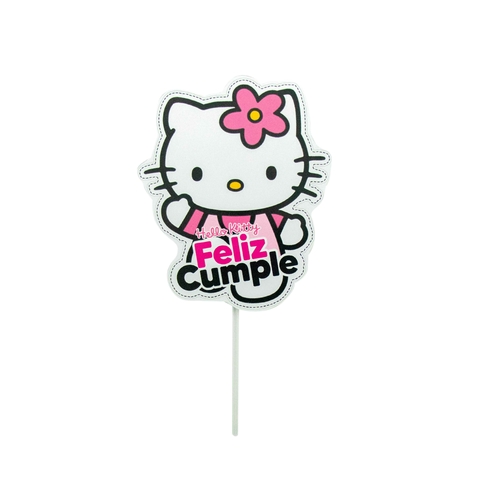 Cake topper Feliz Cumple Kitty