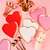 Platos corazon rojo, rosa y blanco x 6 - AIRE objetos decorativos