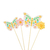 Toppers Mariposas x 4