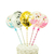 Cake Topper globos confetti x 5