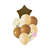 Set de 9 globos caramel star en internet