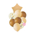 Set de 9 globos caramel star - comprar online