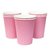 Vaso rosa x 8 unidades