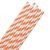 Sorbetes rayados naranja y blanco x 20 - comprar online