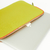 Portalaptop en Cuero Verde Lima Cierre Naranja ( 15 Pulgadas )