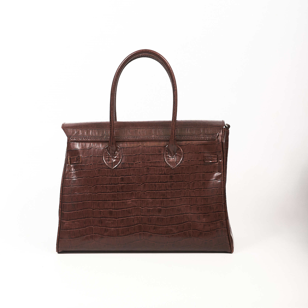 Cartera Kelly en Croco Marron Comprar en TOSONE