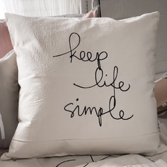 FUNDA LIFE SIMPLE (OUTLET) 50X50CM - comprar online