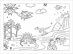 SET DE 2 INDIVIDUALES DINOS - comprar online