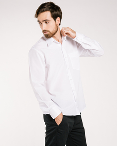 CAMISA MASCULINA MANGA LARGA BLANCA - All In Chef