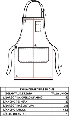 DELANTAL PECHERA GRIS OSC en internet