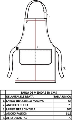 DELANTAL PECHERA GRIS ESPACIO