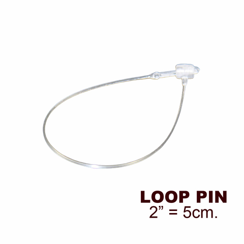 Precintos Manuales Loop Pins 2" - 5cm caja x5000 para Bijouterie