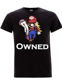 Playera O Camiseta Mario Bross Malvado Owned Bitch - Jinx