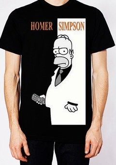 Playera O Camiseta Homero Scarface Simpson Todas Las Tallas!