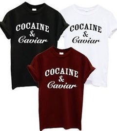 Playeras O Camiseta Cocaine & Caviar Moda 100% Pura - comprar en línea