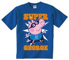 Playera Super George Pig Peppa Pig George Todas Las Tallas!!