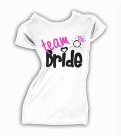 Playera Personalizada Team Bride Damas Honor Boda 100% Algdn - comprar en línea