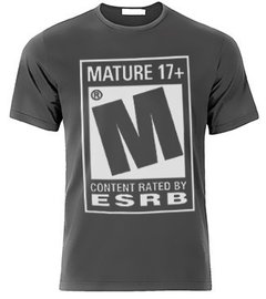 Playeras, Camiseta Mature Rating +17 Videojuegos, Contenido
