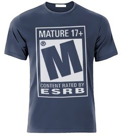 Playeras, Camiseta Mature Rating +17 Videojuegos, Contenido - tienda en línea