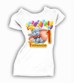 Playera De Dumbo El Elefante Para Fiesta Disney 100% Algodon