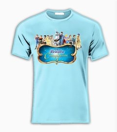 Playera Princesas Disney Y Principes C/ Nombre Fiesta - comprar en línea