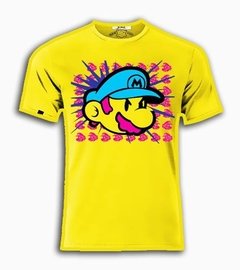 Playera Mario Bross Pop Art Arte Cara Logo Gorra Wallpaper - comprar en línea