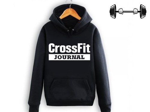 Sudadera Crossfit Journal Logo Gym Con Gorra Especial