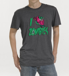 camiseta playera i love zombies