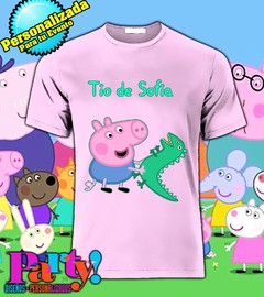 Imagen de Playera Personalizada Peppa Pig Family