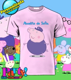 Playera Personalizada Peppa Pig Family